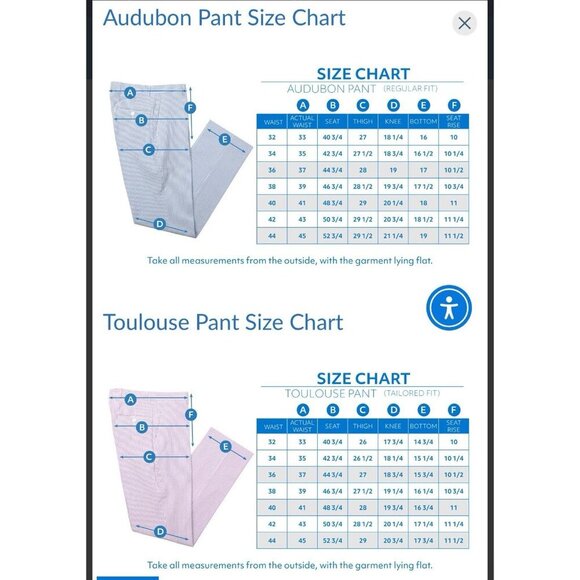 Haspel Seersucker Suit Pants 100% Cotton - Pants 40W Blue/white $245 - Picture 12 of 13